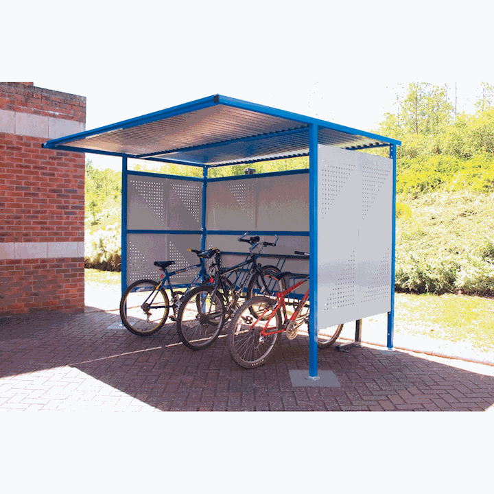 QMP Traditional Cycle Shelter with Perforations