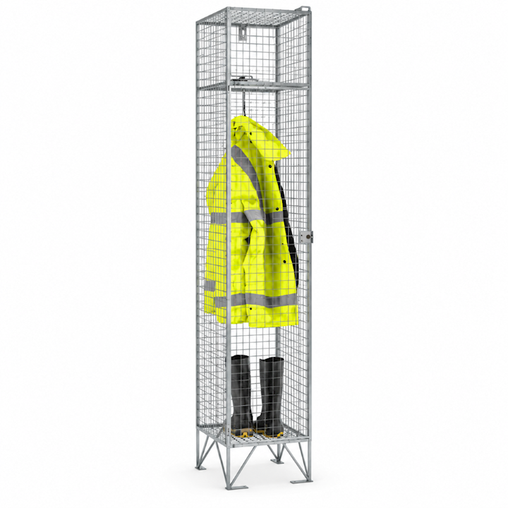Single Door Wire Mesh Lockers 198cm – Nest of 1, 2 or 3