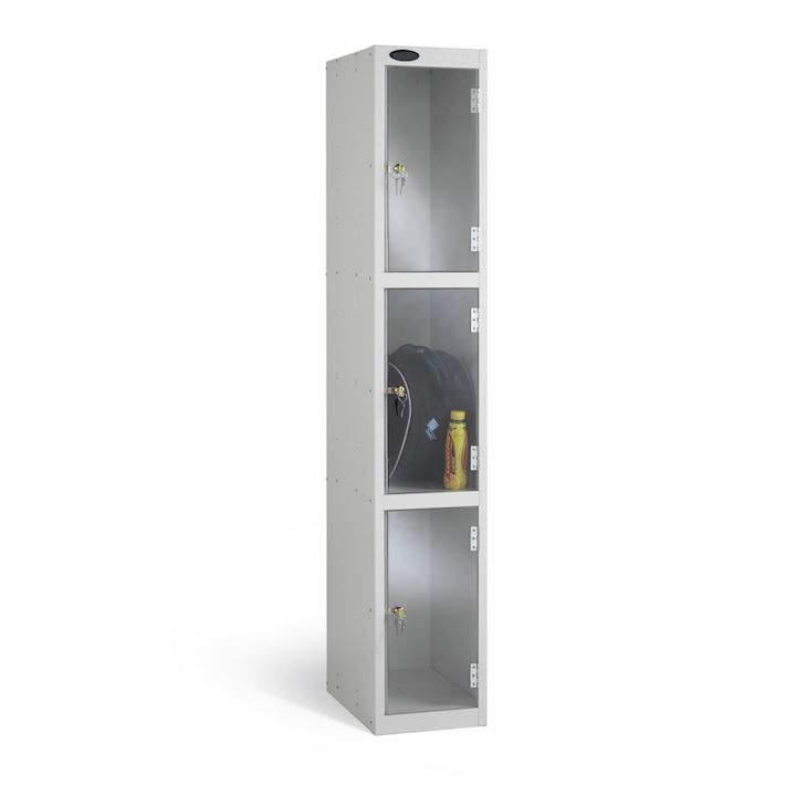 Full Clear Three Door Locker 1780H