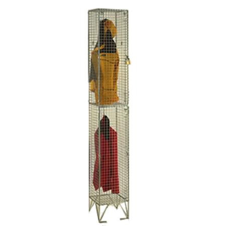 Wire Mesh Two Door Locker 