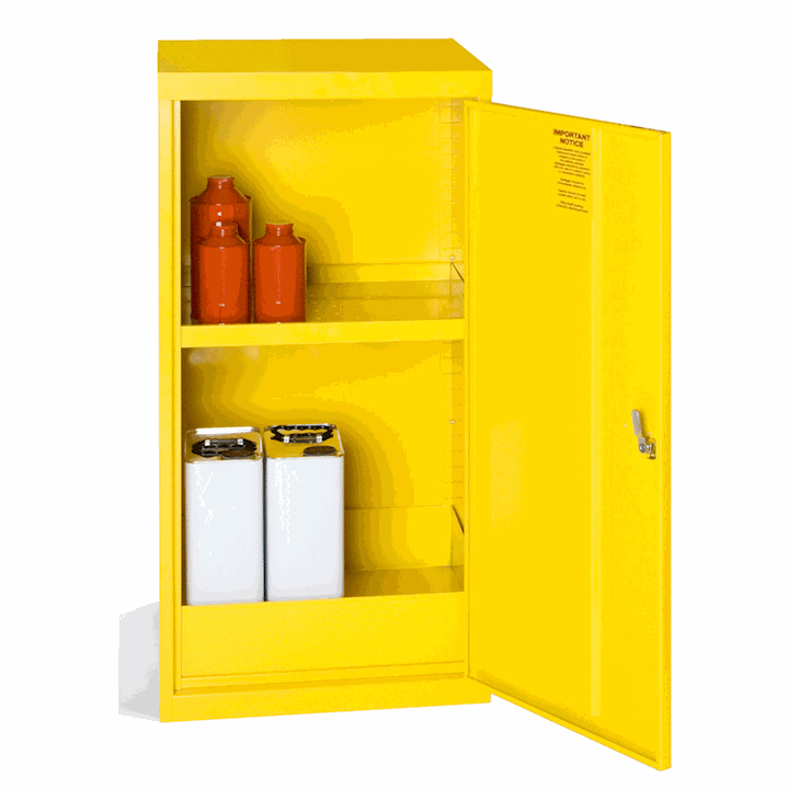 Elite Small Yellow COSHH Cabinet 
