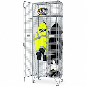NDurance Wire Mesh Lockers – Nest of 2 (2 Compartments)