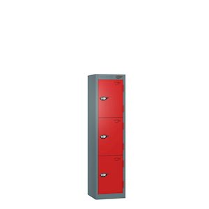 Pure Metal School Locker - 3 Door Low Height 