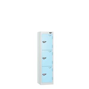Pure Metal School Locker - 3 Door Low Height 120cm