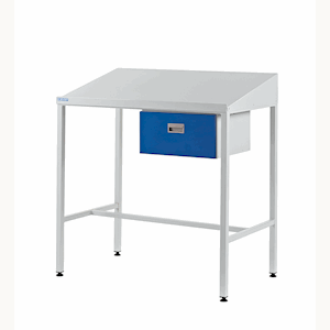 Team Leader Workstation c/w Single Drawer & Sloping Top 1060H